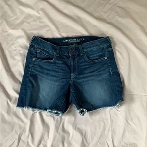 Medium Wash Jean Shorts